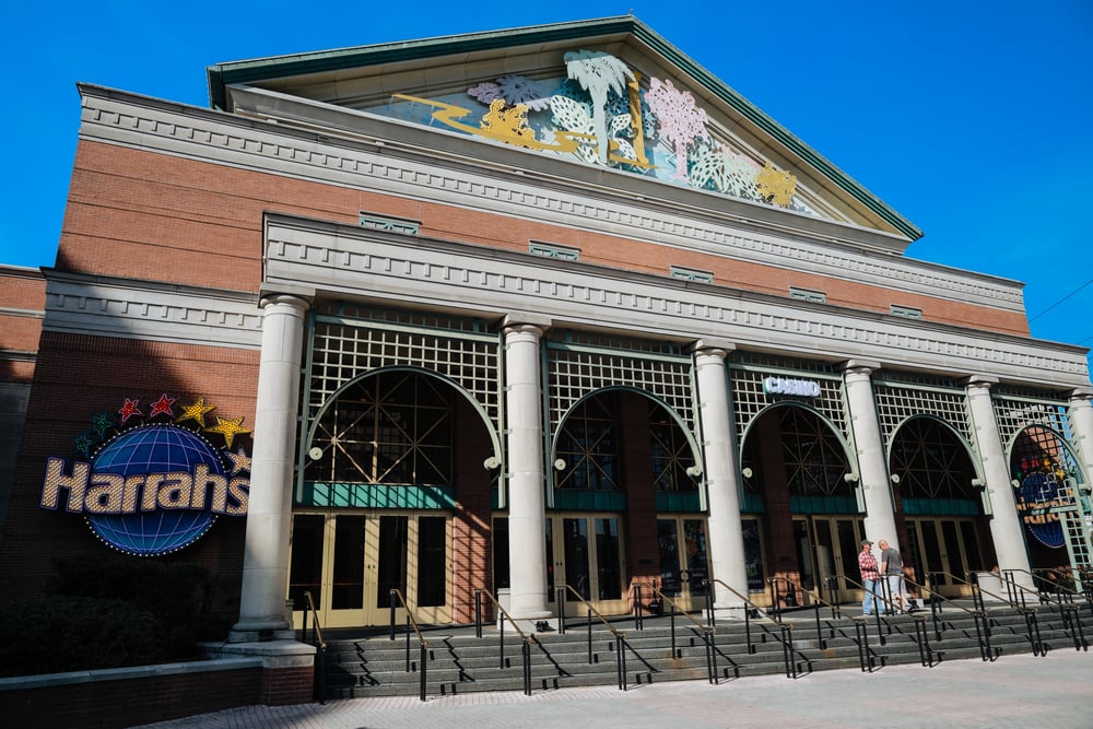 facade of Harrah's New Orleans Casino and Hotel in Louisiana