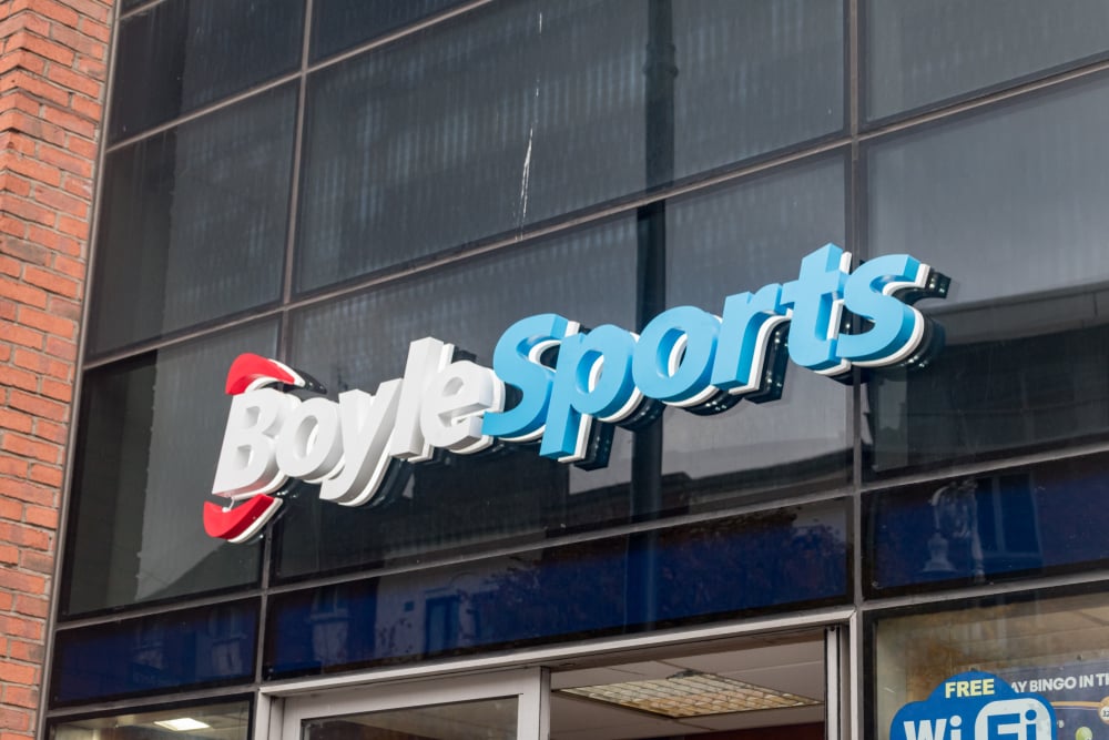 BoyleSports logo on shop front